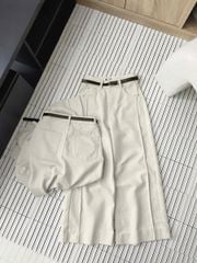 TB9158 - QUẦN DÀI ỐNG RỘNG KEM - QUẦN LẺ (KÈM NỊT)