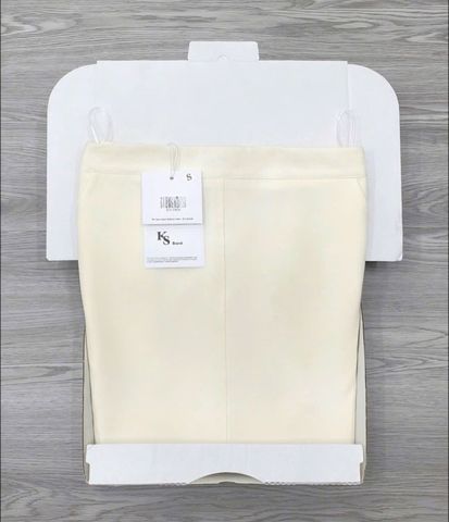 KS1282 - CHÂN VÁY DÀI - MÀU KEM (CV LẺ)