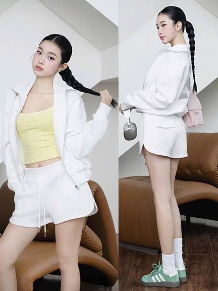 SKY9140 - SET THỂ THAO SỐ 24 - MÀU TRẮNG (KHÔNG KÈM ÁO TRONG)