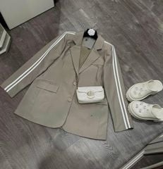 TB9130 - ÁO KHOÁC VEST FORM DÀI PHỐI SỌC (ÁO LẺ)