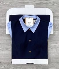 KS1278 - ĐẦM KIỂU SƠMI XANH ĐEN