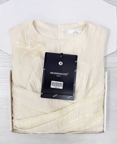 TQ4611 - ĐẦM DÀI SÁT NÁCH KEM (KÈM TAG HOA)