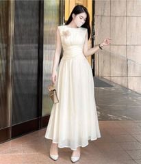 TQ4611 - ĐẦM DÀI SÁT NÁCH KEM (KÈM TAG HOA)