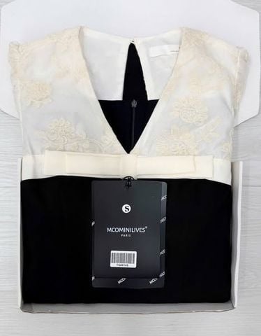 TQ4614 - ĐẦM DÀI PHỐI CỔ THÊU