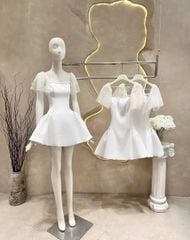 KS1336 - ĐẦM NGẮN CÁNH TIÊN TRẮNG