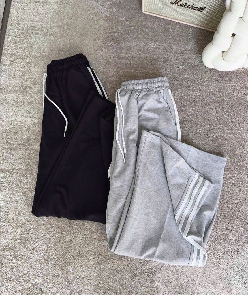 KS1399 - QUẦN DÀI CHẠY SỌC - ĐEN (Q.LẺ)