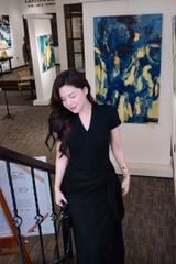 KS1361 - ĐẦM DÀI BODY THẮT EO ĐEN