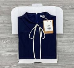 KS1360 - ĐẦM NGẮN SÁT NÁCH PHỐI NƠ (XANH ĐEN)