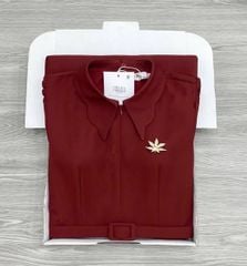 KS1376 - ĐẦM DÁNG DÀI (KÈM TAG) - MÀU ĐỎ ĐÔ