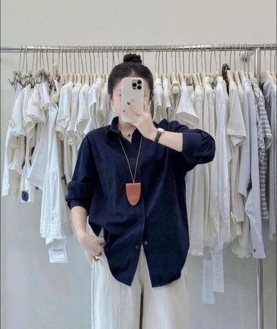 TQ4642 - ÁO SƠMI QCCC - XANH ĐEN (ÁO LẺ)