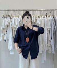 TQ4642 - ÁO SƠMI QCCC - XANH ĐEN (ÁO LẺ)