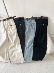 TB9180 - QUẦN JEAN DÀI THÊU ALO - XANH NHẠT (KÈM NỊT)