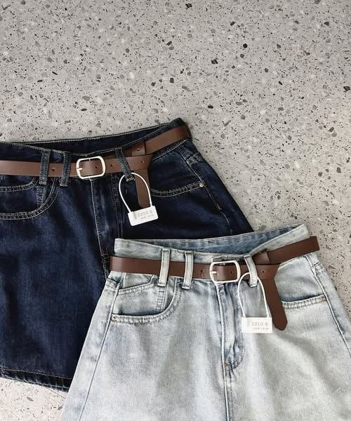 TB9175 - QUẦN SHORT JEAN ĐẬM - KÈM NỊT (Q.LẺ)
