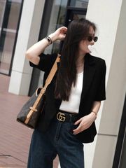 KS1391 - ÁO VEST TAY NGẮN - ĐEN (ÁO LẺ)