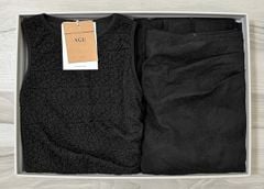 VGU1598 - SET ÁO SÁT NÁCH + CHÂN VÁY DÀI ĐEN