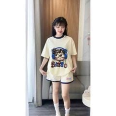 SKY9380 - SET BỘ NGẮN IN BÉ GÁI BIAGO - KEM
