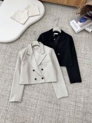 KS1380 - ÁO KHOÁC VEST FORM LỬNG - MÀU ĐEN