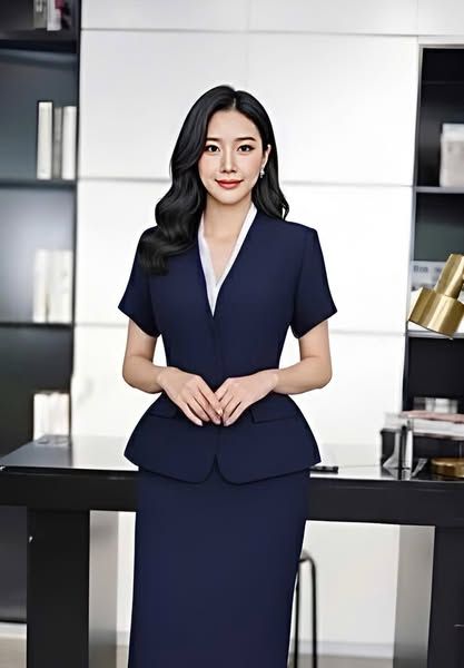 VGU1662 - SET CÔNG SỞ CC XANH ĐEN - KÈM KHĂN