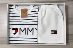 VGU1654 - SET BỘ NGẮN TRẮNG SỌC TOMMY