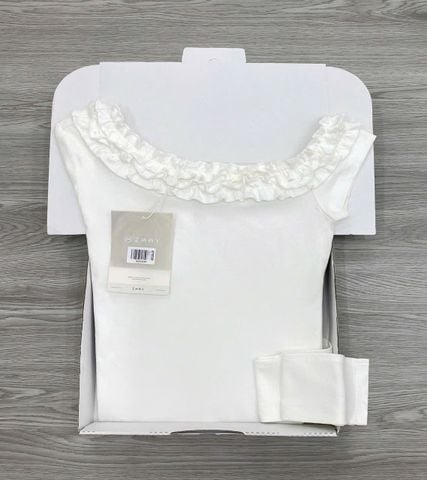 KS1438 - ÁO TRỄ VAI CỘT DÂY EO (TRẮNG) - ÁO LẺ