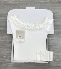 KS1438 - ÁO TRỄ VAI CỘT DÂY EO (TRẮNG) - ÁO LẺ