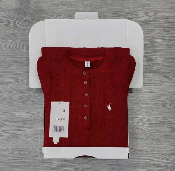 TB7478 - ĐẦM LEN BODY DÀI THÊU NGỰA - ĐỎ