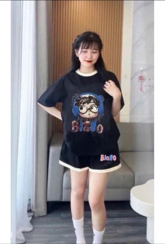 SKY9378 - SET BỘ NGẮN IN BÉ GÁI BIAGO - ĐEN