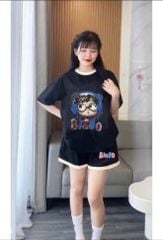 SKY9378 - SET BỘ NGẮN IN BÉ GÁI BIAGO - ĐEN