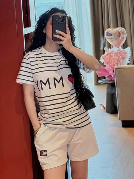 VGU1654 - SET BỘ NGẮN TRẮNG SỌC TOMMY
