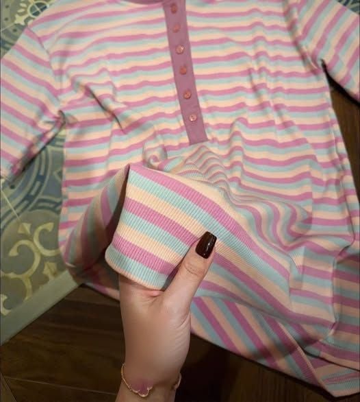 VGU1665 - SET BỘ DÀI SỌC NGANG NHIỀU MÀU