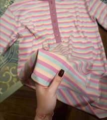 VGU1665 - SET BỘ DÀI SỌC NGANG NHIỀU MÀU