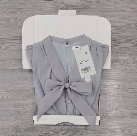 TB9401 - ĐẦM NGẮN TẦNG PHỐI NƠ (MÀU ẢNH SÀN)