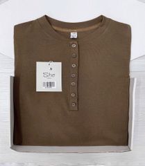 SHE4685 - ÁO THUN BODY TAY DÀI - NÂU (ÁO LẺ)