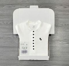 SKY9470 - ÁO THUN BODY THÊU NGỰA - TRẮNG (ÁO LẺ)