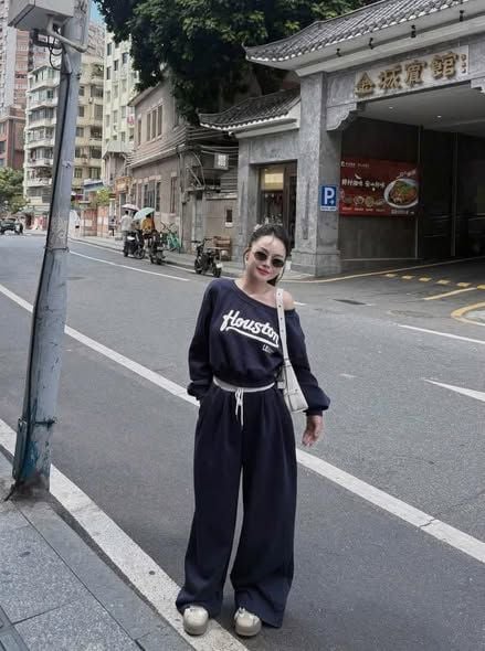 SKY9551 - SET DÀI TRỄ VAI HOUSTON (XANH ĐEN)