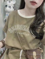 KS1479 - SET ÁO + CHÂN VÁY DÀI LOSANGELES - NÂU