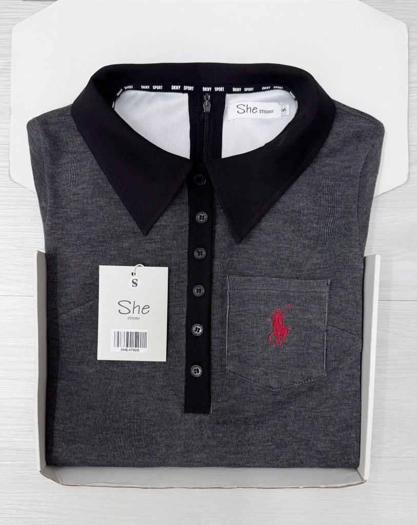 SHE4700 - ĐẦM DÀI BODY THÊU NGỰA (XÁM)