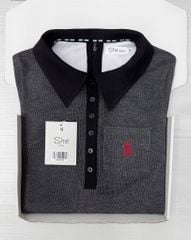 SHE4700 - ĐẦM DÀI BODY THÊU NGỰA (XÁM)