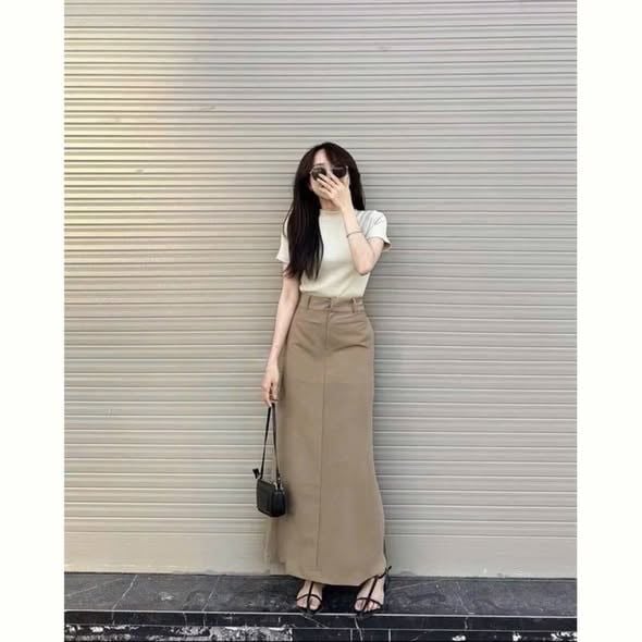 KS1500 - SET ÁO THUN, CHÂN VÁY DÀI