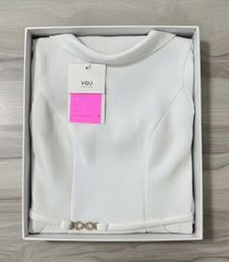 VGU1771 - ĐẦM DÀI CỔ NGƯỢC KEM (KÈM DÂY)