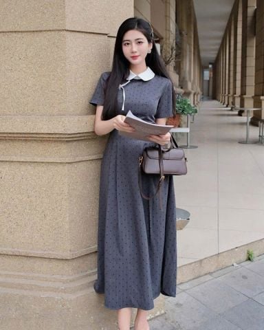 TB5837 ĐẦM TIM SỌC CỔ SEN