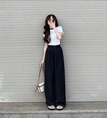 SKY9587 - QUẦN DÀI PHỐI NẮP TÚI - XANH ĐEN (Q.LẺ)