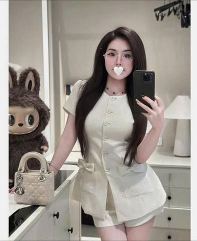 SKY9593 - SET NÚT BỌC PHỐI NƠ KEM