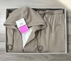 VGU1844 - SET ÁO KHOÁC + ÁO 3 LỖ + QUẦN DÀI (NÂU)