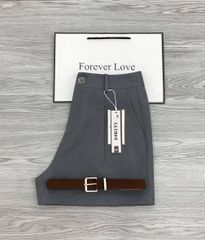 KS1541 - QUẦN SHORT XÁM - KÈM NỊT (Q.LẺ)