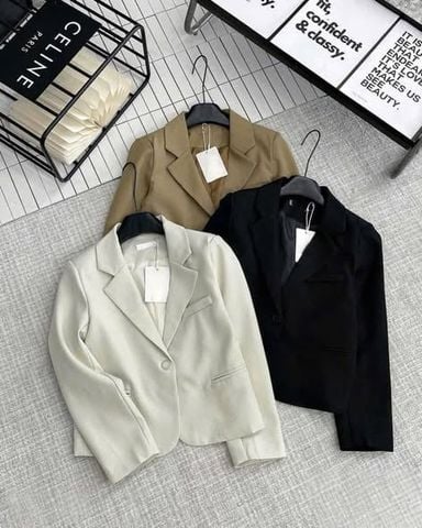 TB9562 - ÁO KHOÁC VEST BASIC - MÀU KEM