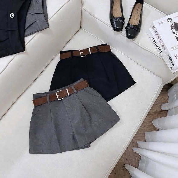 KS1541 - QUẦN SHORT XÁM - KÈM NỊT (Q.LẺ)