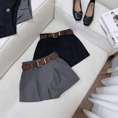 KS1541 - QUẦN SHORT XÁM - KÈM NỊT (Q.LẺ)