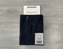 SKY9587 - QUẦN DÀI PHỐI NẮP TÚI - XANH ĐEN (Q.LẺ)