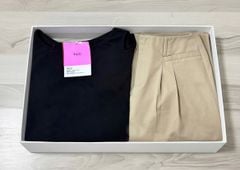 VGU1868 - SET ÁO THUN ĐEN XẺ VAI, QUẦN DÀI (KHÔNG KÈM NỊT)